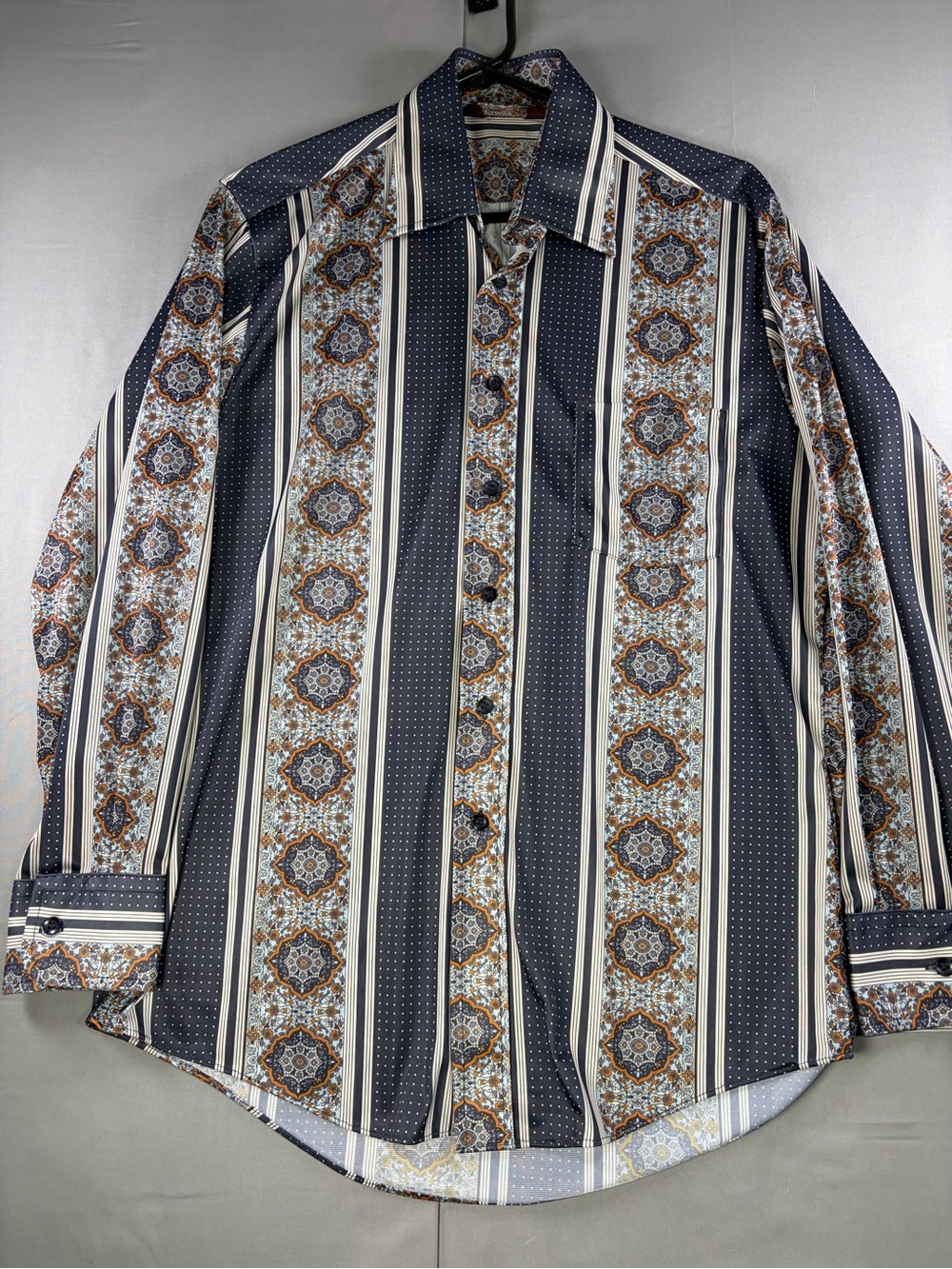Authentic 70s Vintage Kingsport Dagger Collar Disco Shirt 🕺✨